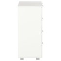 VidaXL Komoda, biała z połyskiem 60x35x80 cm, materiał drewnopochodny