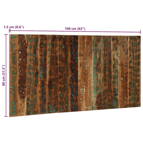 VidaXL Zagłówek wielokolorowy 160 cm lite drewno odzyskane