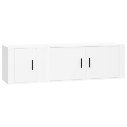 VidaXL Zestaw 2 szafek TV, biały, materiał drewnopochodny