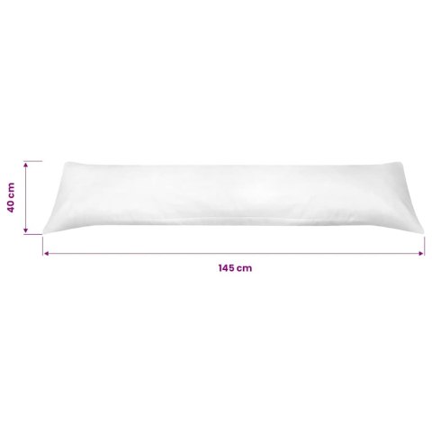 PODUSZKA POD CAŁE CIAŁO DO SPANIA NA BOKU 40X145CM BIAŁA