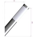LAMPY ZE STALI NIERDZEWNEJ WODOODPORNE 6X36CM DO OGRODUX2