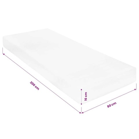 MATERAC 80X200CM 7 STREF PIANKA PU 16CM H2 H3