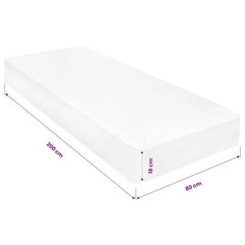 MATERAC 80X200CM PIANKA MEMORY VISCO 18CM