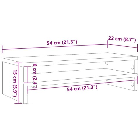 PODSTAWKA POD MONITOR DĄB ARTISIAN 54X22X15CM