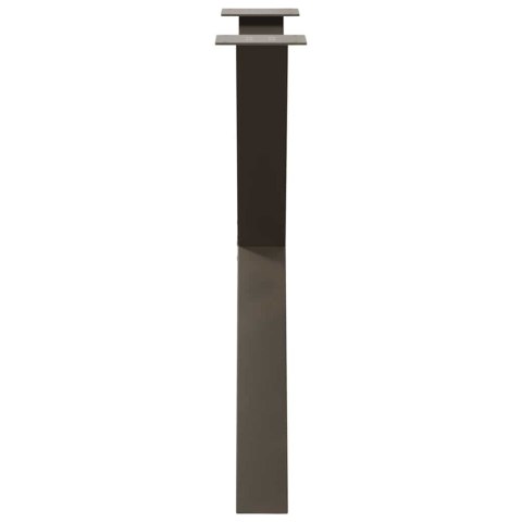 VidaXL Nogi do stołu jadalnego w kształcie litery X 3 szt. Naturalna stal 80x(72-73) cm Stal