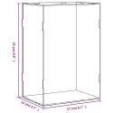 VidaXL Pudełko ekspozycyjne przezroczyste 17x12x25 cm akrylowe