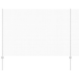 VidaXL Ogrodzenie z słupkiem srebrny