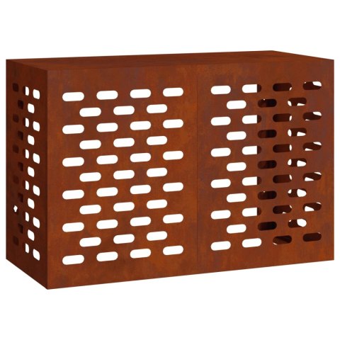 VidaXL Pokrywa do klimatyzatora Rdzawy 90 x 40 x 60 cm