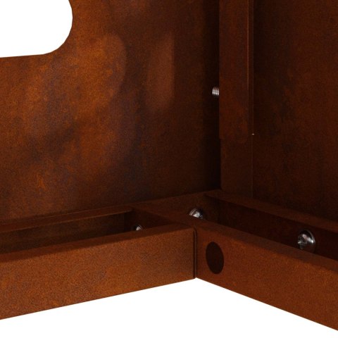 VidaXL Pokrywa do klimatyzatora Rdzawy 90 x 40 x 60 cm