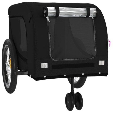 PRZYCZEPKA ROWEROWA DLA PSA 134X68CM WÓZEK DO ROWERU DO 45KG CZARNA