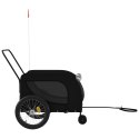 PRZYCZEPKA ROWEROWA DLA PSA 134X68CM WÓZEK DO ROWERU DO 45KG CZARNA