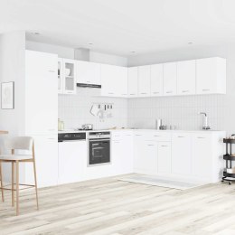 VidaXL 14-cz. zestaw szafek kuchennych, Lyon, biały, płyta wiórowa