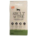 VidaXL Sucha karma dla psów Adult Active Chicken & Fish, 2 szt., 30 kg