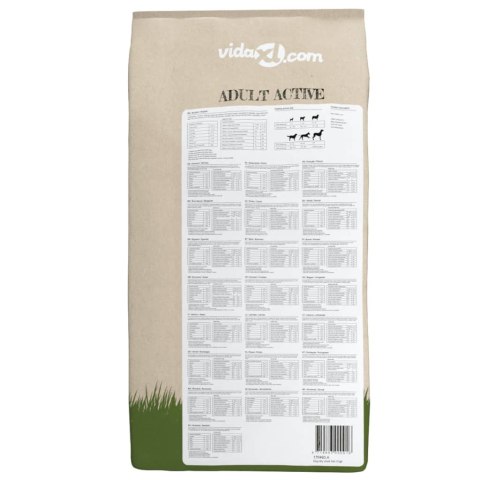 VidaXL Sucha karma dla psów Adult Active Chicken & Fish, 2 szt., 30 kg
