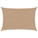 VidaXL Żagiel przeciwsłoneczny, 160 g/m², kolor taupe, 4x6 m, HDPE