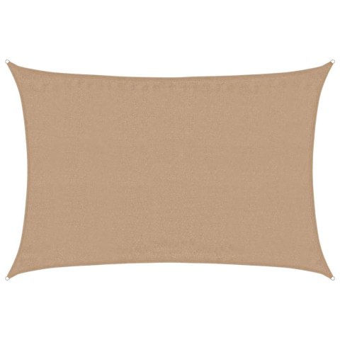 VidaXL Żagiel przeciwsłoneczny, 160 g/m², kolor taupe, 4x6 m, HDPE