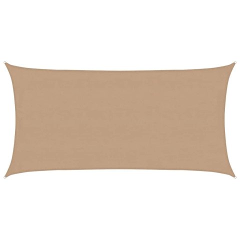 VidaXL Żagiel przeciwsłoneczny, 160 g/m², kolor taupe, 4x7 m, HDPE