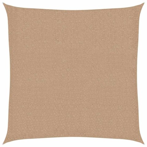 VidaXL Żagiel przeciwsłoneczny, 160 g/m², kolor taupe, 6x6 m, HDPE