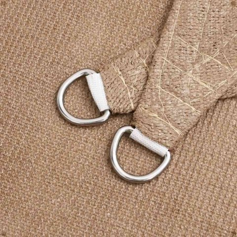 VidaXL Żagiel przeciwsłoneczny, 160 g/m², kolor taupe, 6x6 m, HDPE