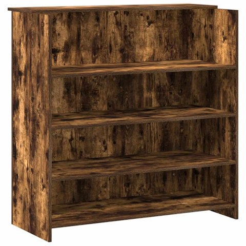 VidaXL Biurko recepcyjne dąb wędzony 180x50x103,5 cm Drewno klejone