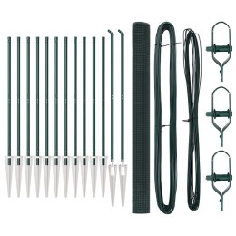 VidaXL Słupek ogrodzeniowy. zielony