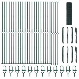 VidaXL Słupek ogrodzeniowy. zielony