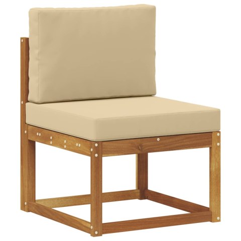 VidaXL Zestaw sof na zewnątrz z poduszką 8 pcs Naturalny i Beżowy