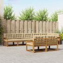 VidaXL Zestaw sof na zewnątrz z poduszką 8 pcs Naturalny i Beżowy