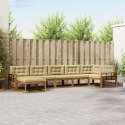 VidaXL Zestaw sof na zewnątrz z poduszką 7 pcs Naturalny i Beżowy