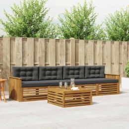 VidaXL Zestaw sof na zewnątrz z poduszką 5 pcs Naturalny i Antracytowy
