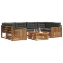 VidaXL Zestaw sof na zewnątrz z poduszką 7 pcs Naturalny i Antracytowy