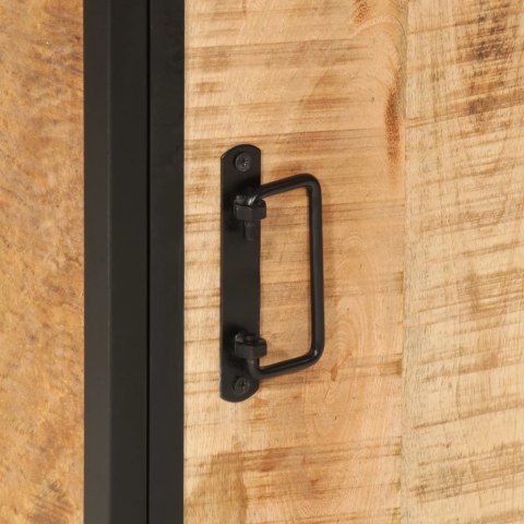 VidaXL Szafka łazienkowa, 40x27x90 cm, lite drewno mango i żelazo