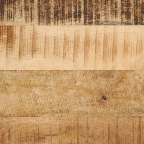 VidaXL Szafka pod umywalkę, 55x35x60 cm, lite drewno mango i żelazo