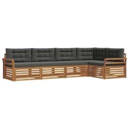 VidaXL Zestaw sof na zewnątrz z poduszką 5 pcs Naturalny i Antracytowy