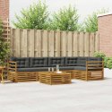 VidaXL Zestaw sof na zewnątrz z poduszką 6 pcs Naturalny i Antracytowy