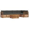 VidaXL Zestaw sof na zewnątrz z poduszką 6 pcs Naturalny i Antracytowy