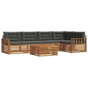 VidaXL Zestaw sof na zewnątrz z poduszką 6 pcs Naturalny i Antracytowy
