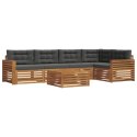VidaXL Zestaw sof na zewnątrz z poduszką 6 pcs Naturalny i Antracytowy