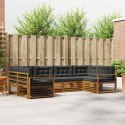 VidaXL Zestaw sof na zewnątrz z poduszką 6 pcs Naturalny i Antracytowy