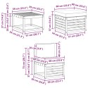 VidaXL Zestaw sof na zewnątrz z poduszką 6 pcs Naturalny i Jasny Szary