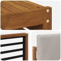 VidaXL Zestaw sof na zewnątrz z poduszką 6 pcs Naturalny i Jasny Szary