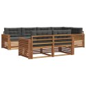 VidaXL Zestaw sof na zewnątrz z poduszką 7 pcs Naturalny i Antracytowy