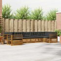 VidaXL Zestaw sof na zewnątrz z poduszką 7 pcs Naturalny i Antracytowy