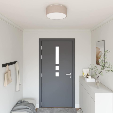 VidaXL Lampa Sufitowa Ciemnoszary 38 x 38 x 13,5 cm tkanina