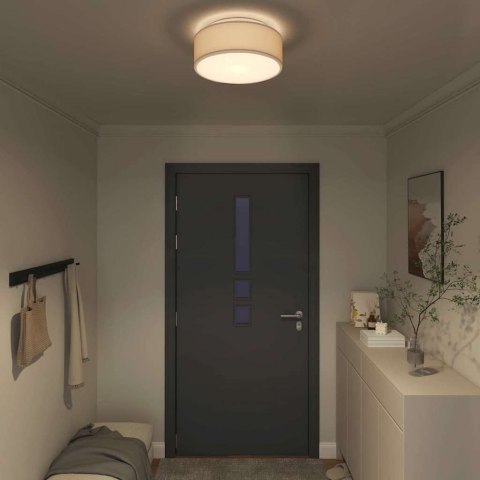 VidaXL Lampa Sufitowa Ciemnoszary 38 x 38 x 13,5 cm tkanina