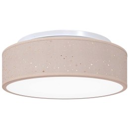 VidaXL Lampa Sufitowa Ciemnoszary 38 x 38 x 13,5 cm tkanina