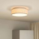 VidaXL Lampa Sufitowa Ciemnoszary 38 x 38 x 13,5 cm tkanina