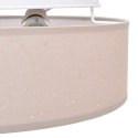 VidaXL Lampa Sufitowa Ciemnoszary 38 x 38 x 13,5 cm tkanina