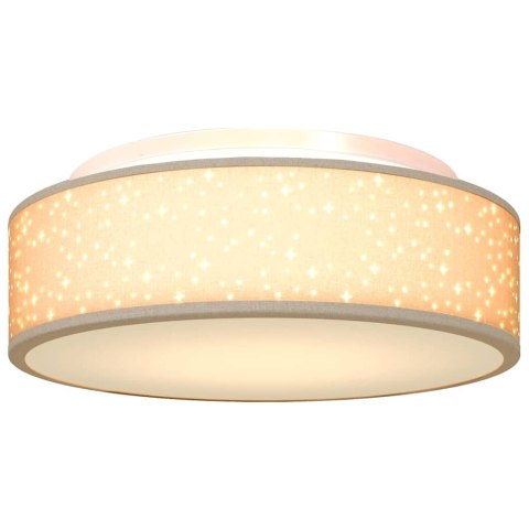 VidaXL Lampa Sufitowa Ciemnoszary 38 x 38 x 13,5 cm tkanina