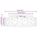VidaXL Lampa Sufitowa Ciemnoszary 38 x 38 x 13,5 cm tkanina